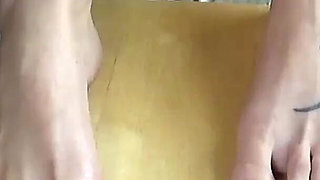 Foot Slave Pampering - Pedicure & Foot Worship While I Play with My Pussy