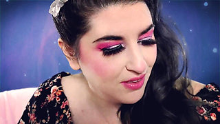Pink Lipstick on Plexiglass Asmr