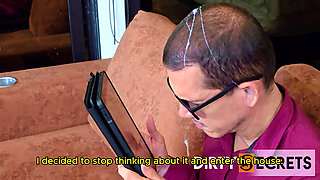 MY BLIND STEPFATHER BRINGS HOME A SEXY MAID AND I FUCK HER BEHIND HIS BACK