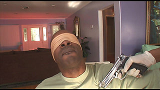 Guy gets served from two hot black girls