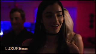 Lesbian Threesome In Front Of Some Friends - Charlotte Stokely, Ana Foxxx And Jayden Cole