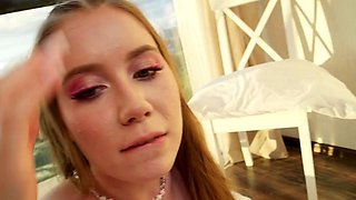 First time anal for small titted real gf