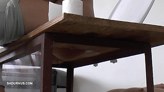 Nomi Melone Smokes and Pees on the Toliett Box