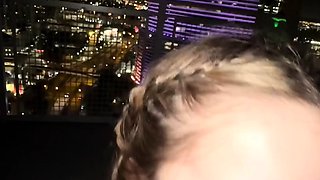 Izzy Swallows BG Balcony Fuck