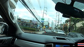 Thai Euro couple public fun and home sex