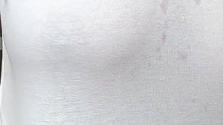 Uncontrollable Sneezing Wet Shirt Tit Bounce Spray POV