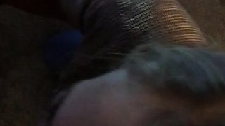 Erotic amateur girl giving blowjob and titjob in POV