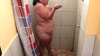 Taking a Shower in a Public Restroom.
