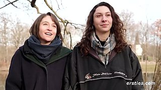Charlie & Axelle's Hot Lesbian Oil Play - Amateur German Girls Scissoring & Pussy Licking