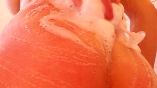 Cute amateur brunette naughty in solo jerking show on camera
