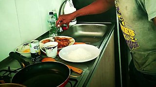 Pablo N3Grobar Face-Fucks Throatpie Queen in Kitchen