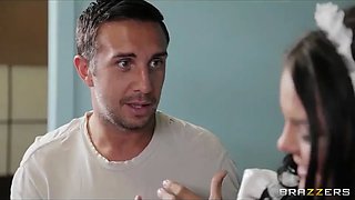 Incredibly HOT French maid Mackenzee Pierce gets hard dick