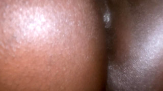 Oily Ebony Grind Session Slow Wet Close-Up Action