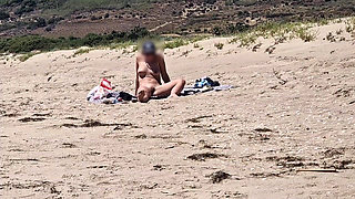 On the Beach a Stranger Masturbates While Looking at Me