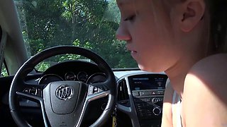 Bailey Brooke craves cock in the car