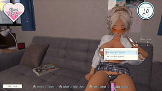 Hentai Game - Yellow Hair College Gyaru Sex Scenes - summer hangout spot secret after school spent with gyarus
