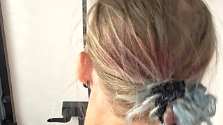 PAWG MILF with Saggy Tits Taking a Shower