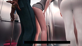 Yasmin Caught Her Stepsister Riya Having Fun With Old man In Lift
