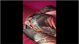 Lily Lu’s tattooed punk girl plays with latex, toys and wild fisting