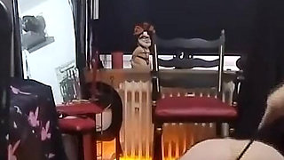 Hot Wax Dripping on Spanked Pussy - Mature Slut Craves More Heat