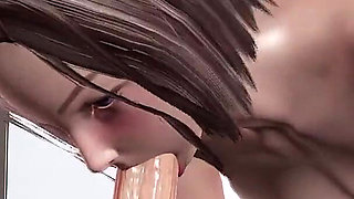 Girl in Latex with Big Tits 3D Hentai - Handjob Big Dick Stroking, Close-up Pussy Views with Obligatory Blowjob & Sloppy Blowjob