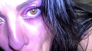 Shiny Jumpsuit, Butt Plug and Cum All Over My Brown Downjacket Twice