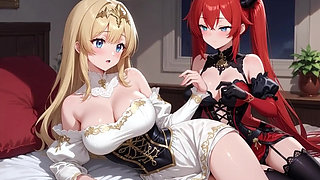 Anime Girls and Sonic Fantasy Animation