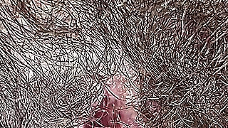 Hot Stepmom Plays with Her Dirty and Hairy Close-up