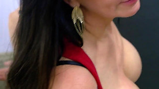 After the Party: MILF Luiza Ambiel Fucks Hard with a Friend While Her Partner Watches in Secret!