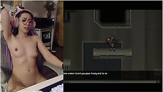 Gamer Girl - Copying The Sex Scenes From Hentai Rpg: Future Fragments Nsfw Playthrough
