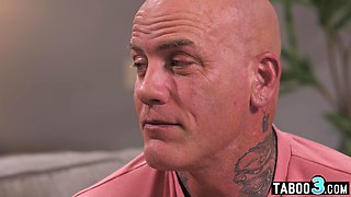 Petite young girl Khloe agrees to a 3some sex