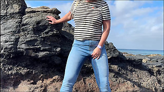 Another Beach Accident - Wet Jeans by the Shoreline
