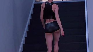 Shadows of Seduction V0.5 - P6 MILF Jessica Deepthroats Adam and Swallows Every Drop in Her Bedroom
