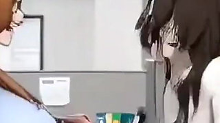 Funny Huge Boobs Office, Ai Animation