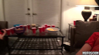 Real Slut Party - Slutty Erin Marxxx & Genevieve Drop the Football Strategy & Start to Suck Balls