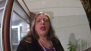 JonasBens Mature TS Sissy Prostitute in Public Outdoor Nudity
