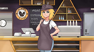 Hazelnut Latte: Blonde Trans Got Caught Doing Inappropriate Things at Work by Her Boss Ep 9