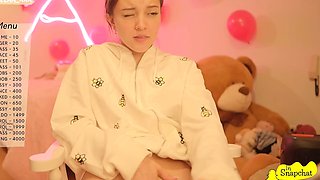 Tattooed Webcam Teen Rides Massive Toy