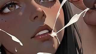 Ebony Queen's Mountain Beach Blowjob - Fantastic XXX!