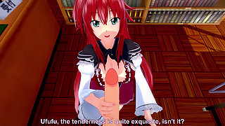 Rias Gremory Sex in the Library - Dxd Ntr Madness Series