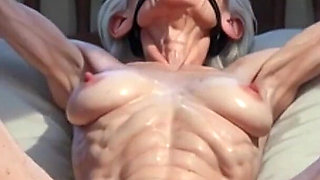 Old Granny Helpless in Bondage - Horny Loose Pussy Craving Fuck