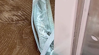 My Stepbrother Finds Me Touching Me in the Shower and Helps Me with His Cock