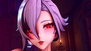 Genshin Impact - Arlecchino x Furina Horny Desires - Part 1 (4K Nude Animation with Sound)