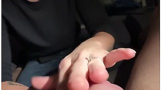 Teen Teases Step Dad By Slapping His Dick
