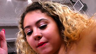 Allie Addison Begs Step Dad And His Buddy For Handjob Relief