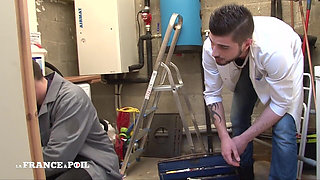 Skinny Black Slut From Islands Gets Hard Double Penetrated by Technicians