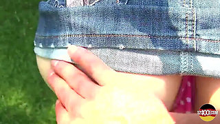 German Blonde Getting Her Shaved Cunt Smashed in POV