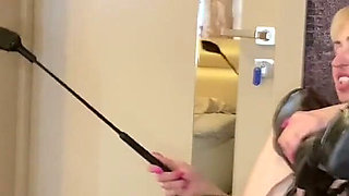 Boot Mistress Olga Dominate Her Sex Slave for Pussy Licking