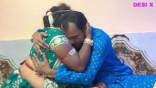 Suhag rat--- Frist night after marriage -- newly bride eating cum like a bitch