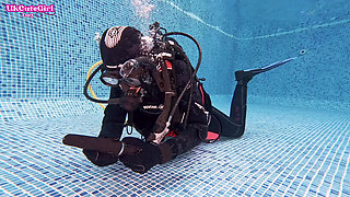 Vintage Mask & 8mm Wetsuit Underwater Scuba Bliss